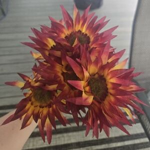 Variety of fake flowers